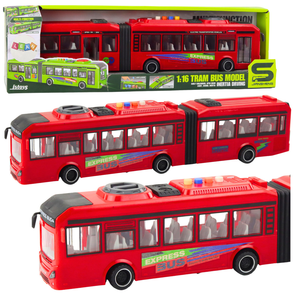 Sąnarinis autobusas 1:16 su šviesomis ir garsais