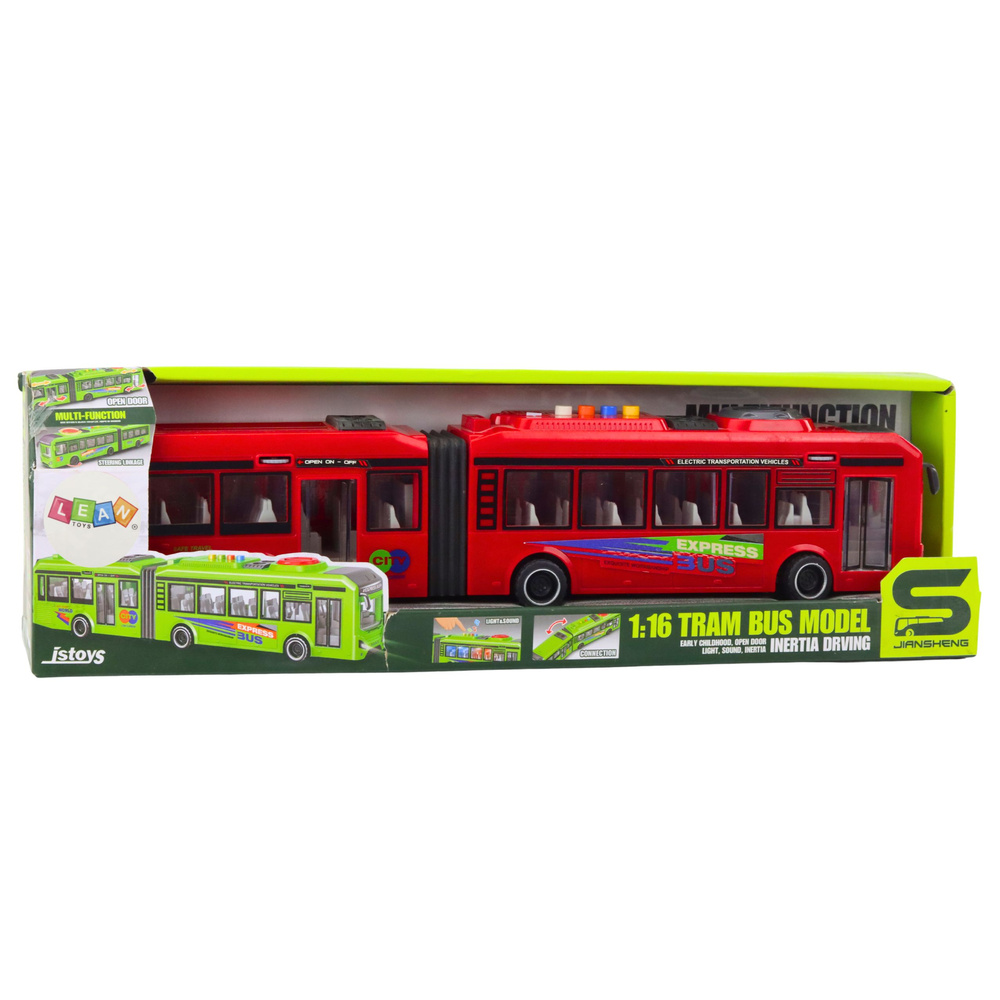 Sąnarinis autobusas 1:16 su šviesomis ir garsais 3
