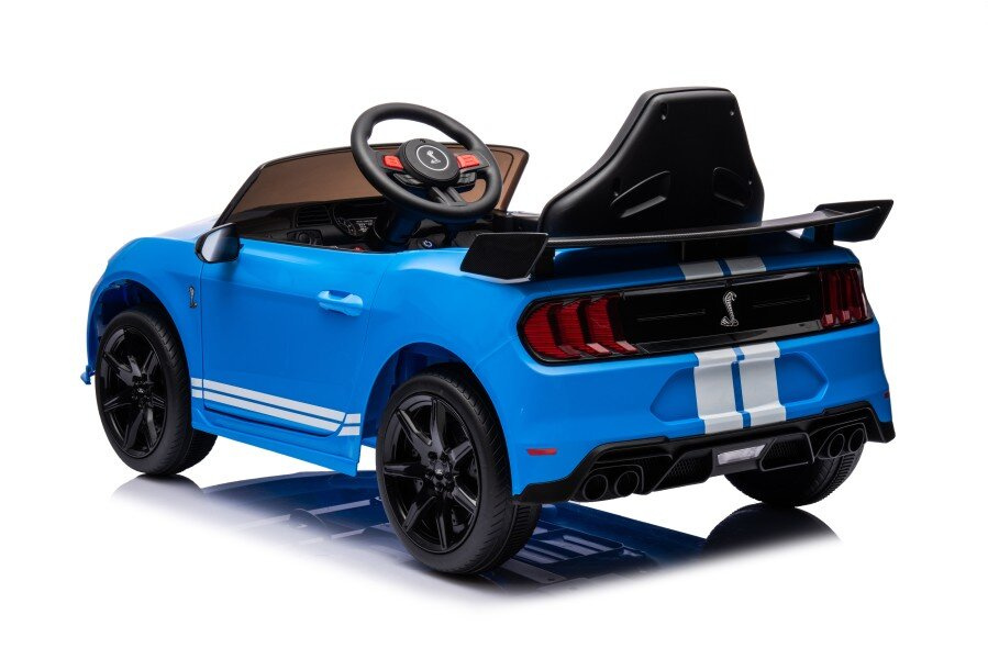 Akumuliatorinis automobilis ford mustang gt500 shelby mėlynas