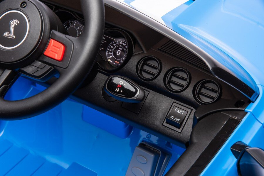 Akumuliatorinis automobilis ford mustang gt500 shelby mėlynas