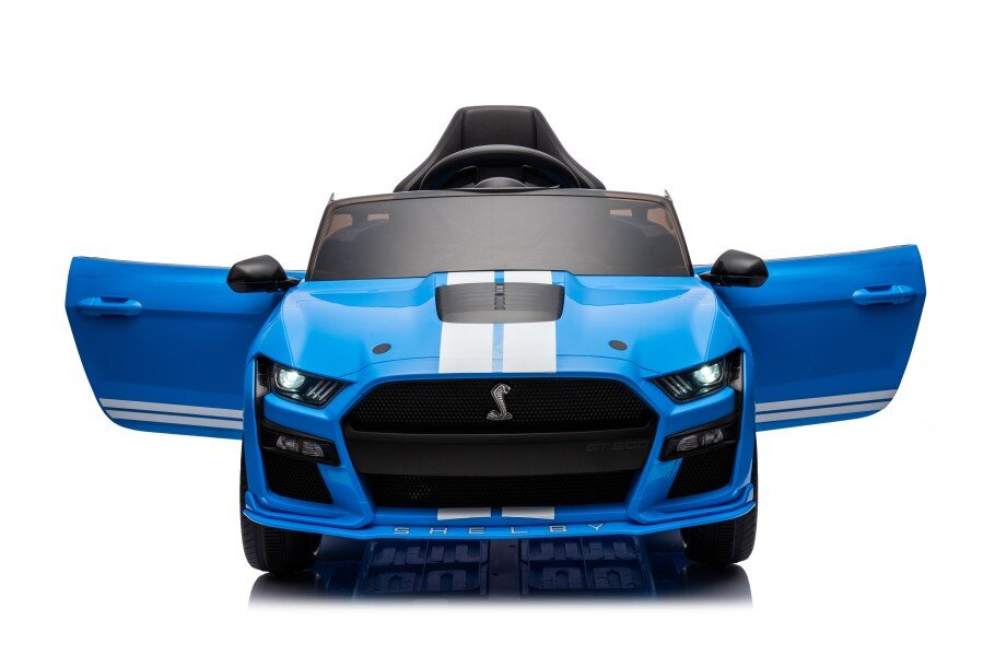 Akumuliatorinis automobilis ford mustang gt500 shelby mėlynas