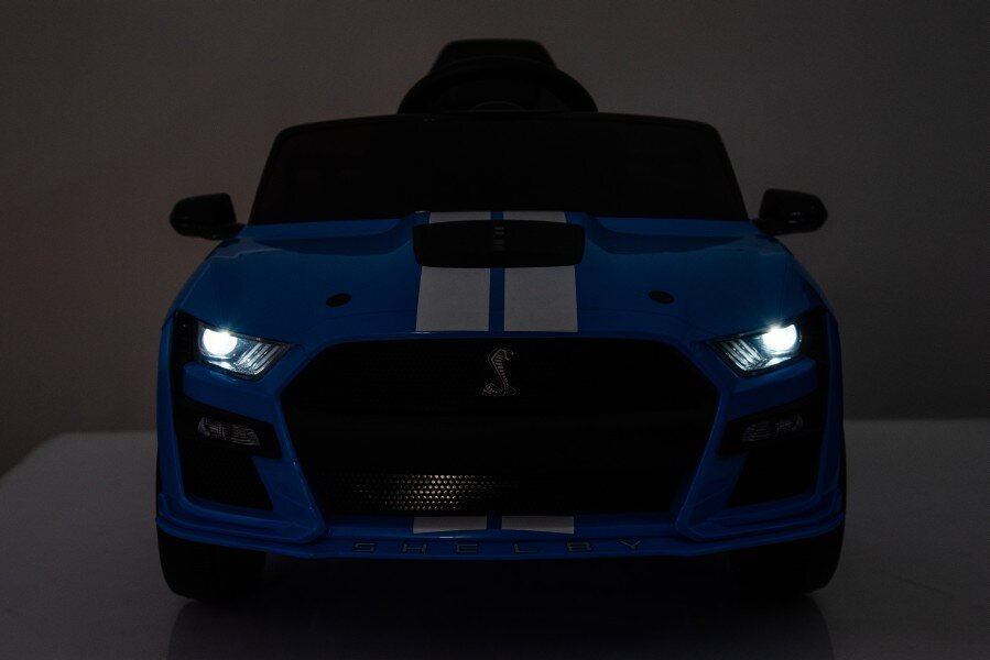 Akumuliatorinis automobilis ford mustang gt500 shelby mėlynas