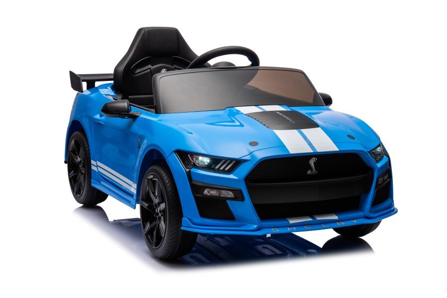 Akumuliatorinis automobilis ford mustang gt500 shelby mėlynas