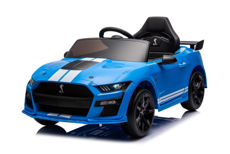 Akumuliatorinis automobilis ford mustang gt500 shelby mėlynas
