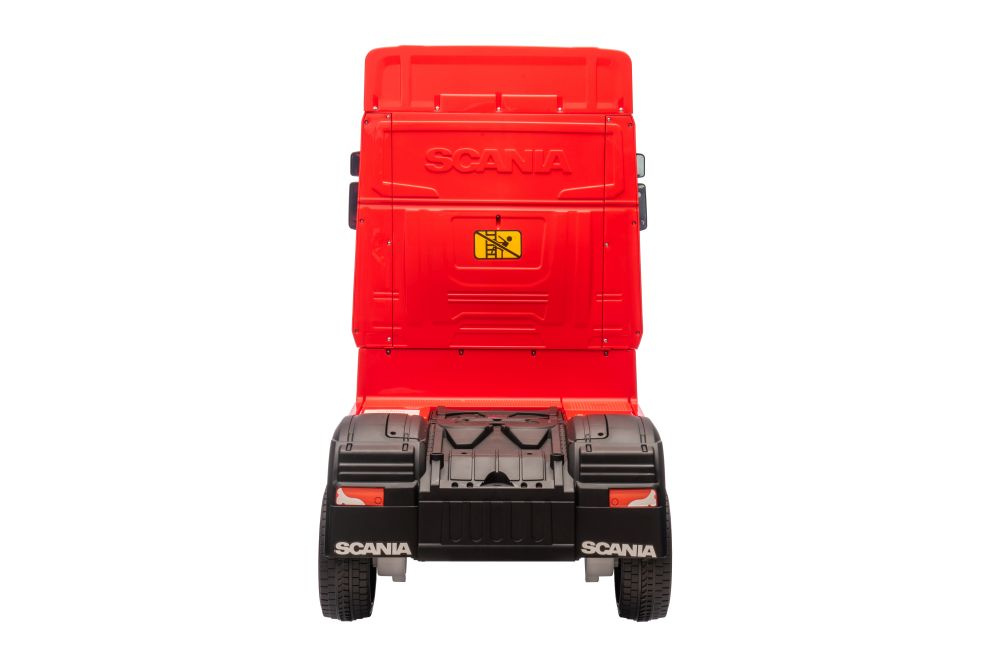 Akumuliatorinis automobilis vaikams scania 500r hl698 raudonas 4x4