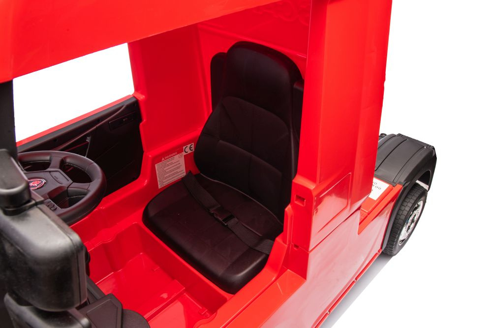 Akumuliatorinis automobilis vaikams scania 500r hl698 raudonas 4x4