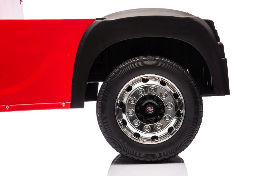 Akumuliatorinis automobilis vaikams scania 500r hl698 raudonas 4x4