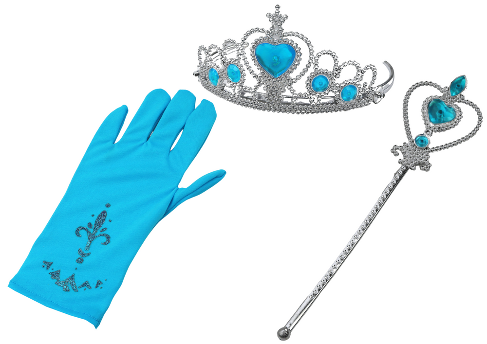 Mažosios princesės aksesuarų rinkinys su laze, pirštine ir karūna
