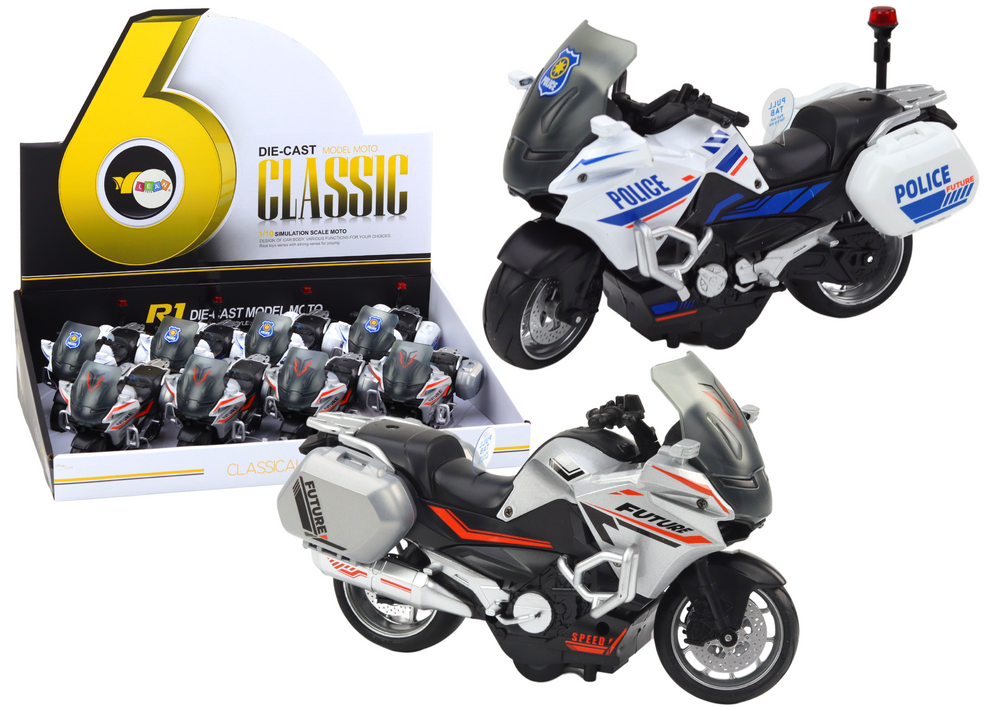 Policijos ir sportinis frikcinis motociklas, 1:10