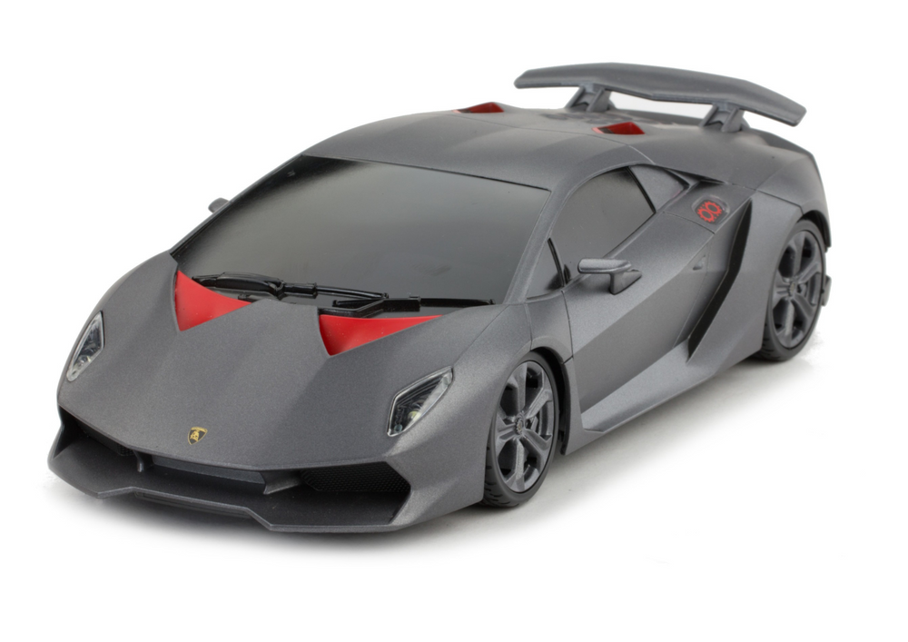 Nuotoliniu būdu valdomas lamborghini sesto elemento modelis, 1:18, pilkas
