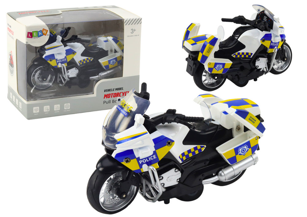 Policijos motociklas su trinties pavarą