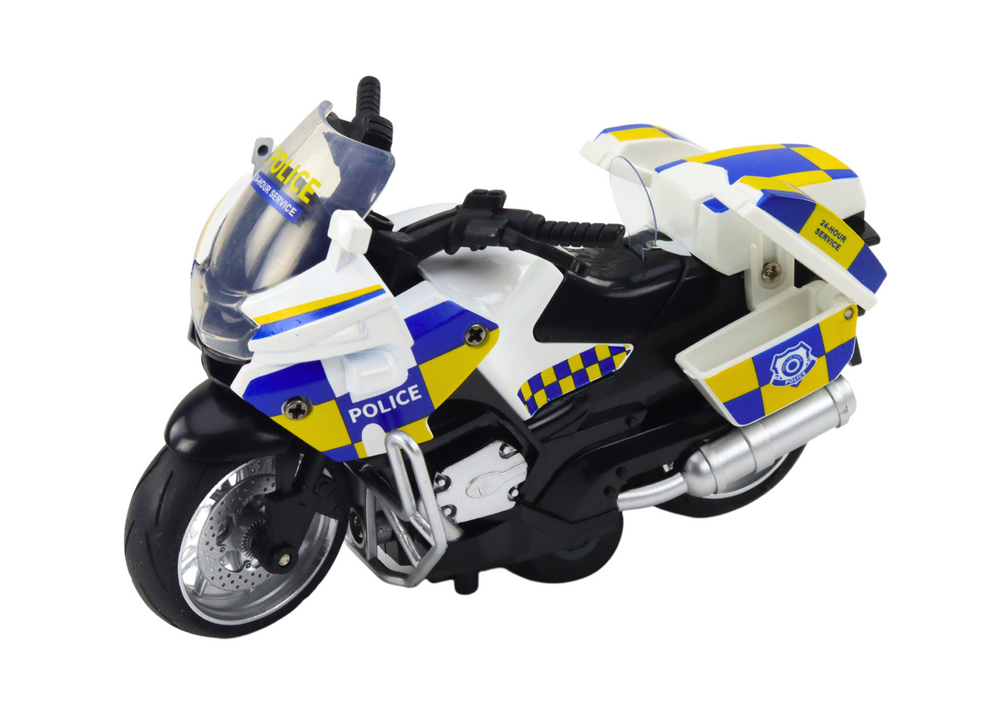 Policijos motociklas su trinties pavarą