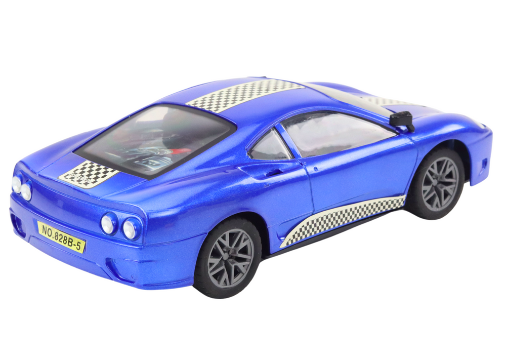 Mėlynas nuotolinio valdymo automobilis 1:16 su šviesomis 2