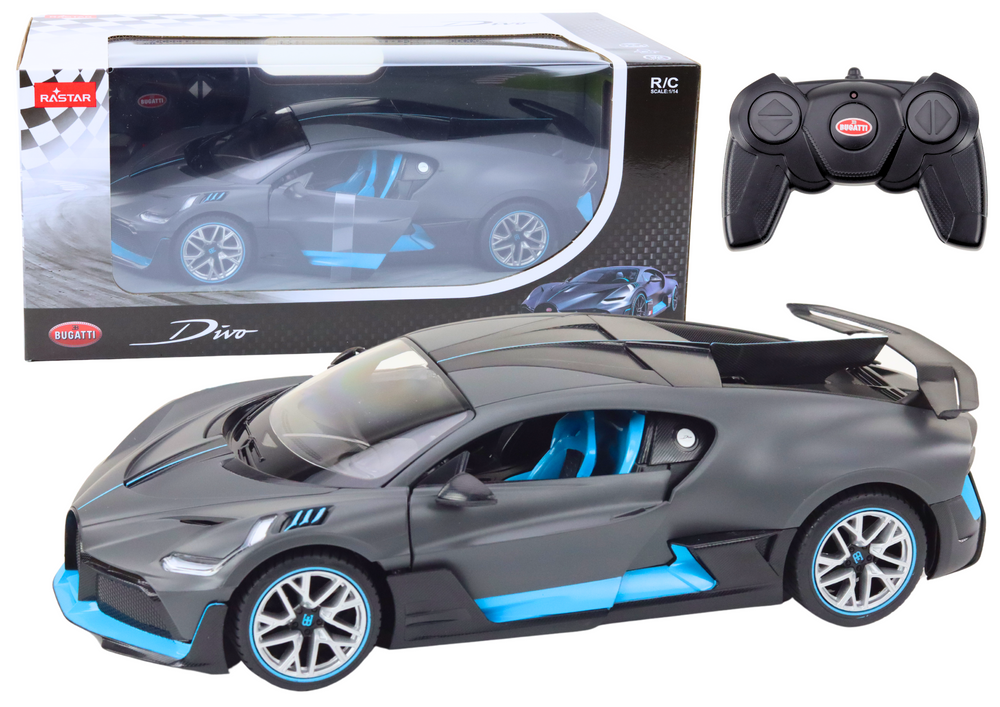 Nuotolinio valdymo sportinis automobilis bugatti divo 1:14
