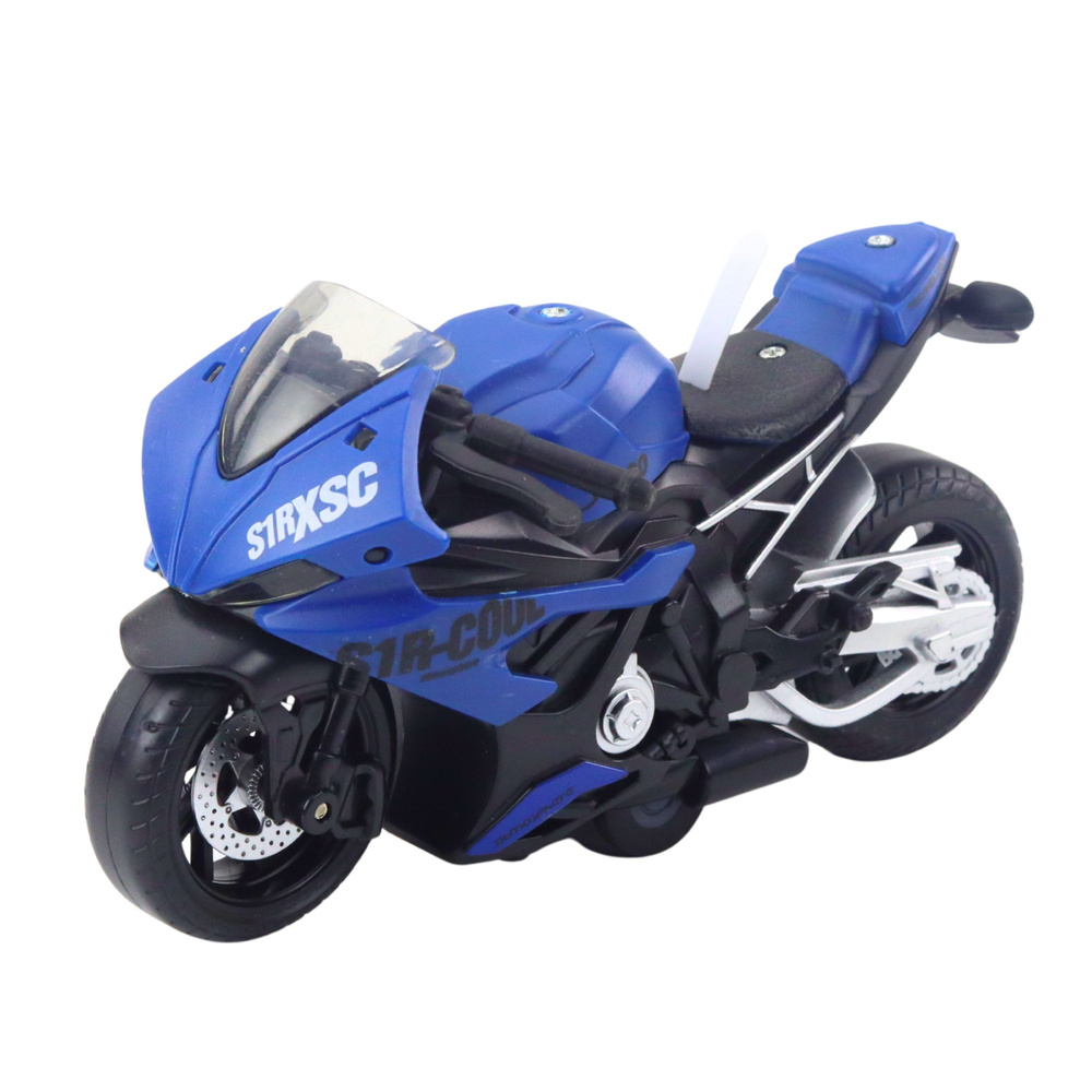 Sportinis motociklas su šviesomis ir garsais, 15.5x8.5x8 cm 2