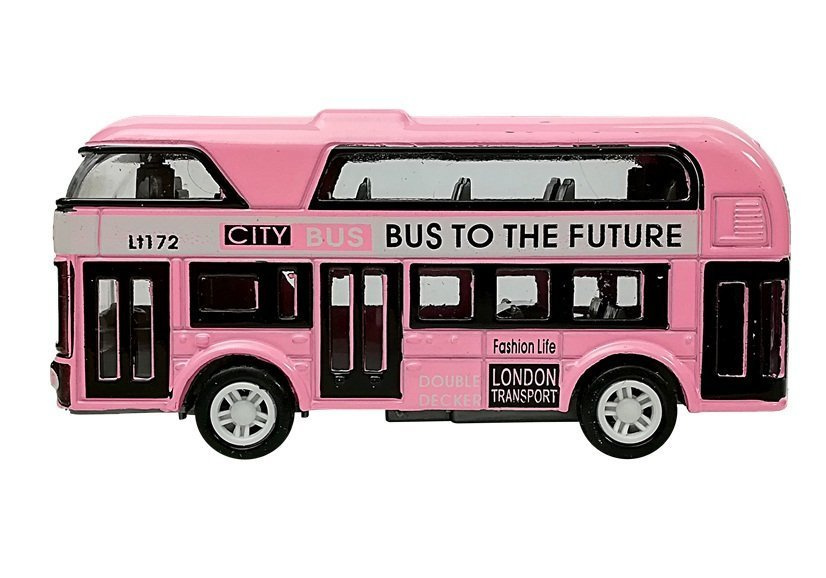 Dviaukštis autobusas su traukimo mechanizmu