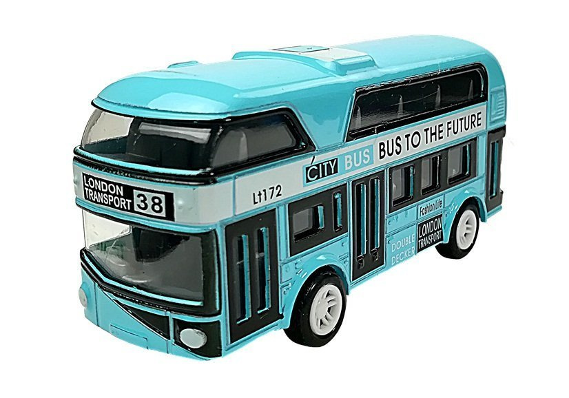 Dviaukštis autobusas su traukimo mechanizmu