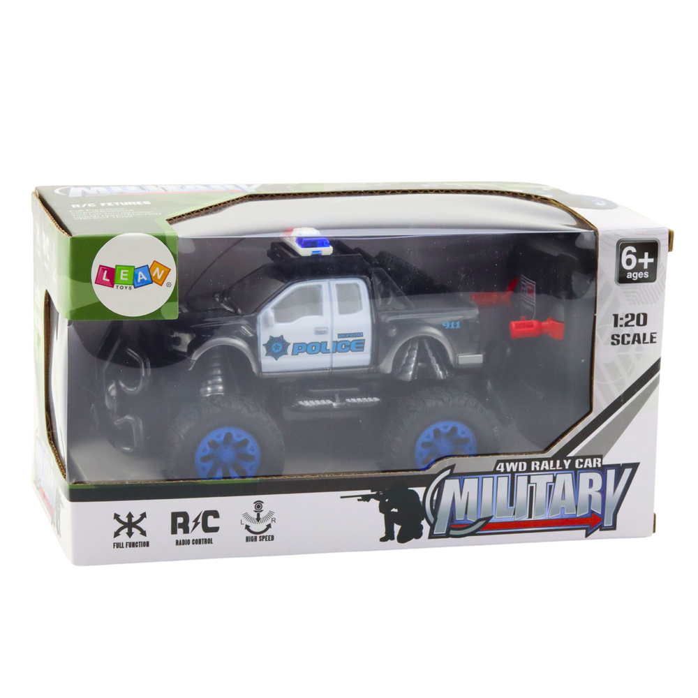 Rc 1:20 nuotoliniu būdu valdomas policijos visureigis