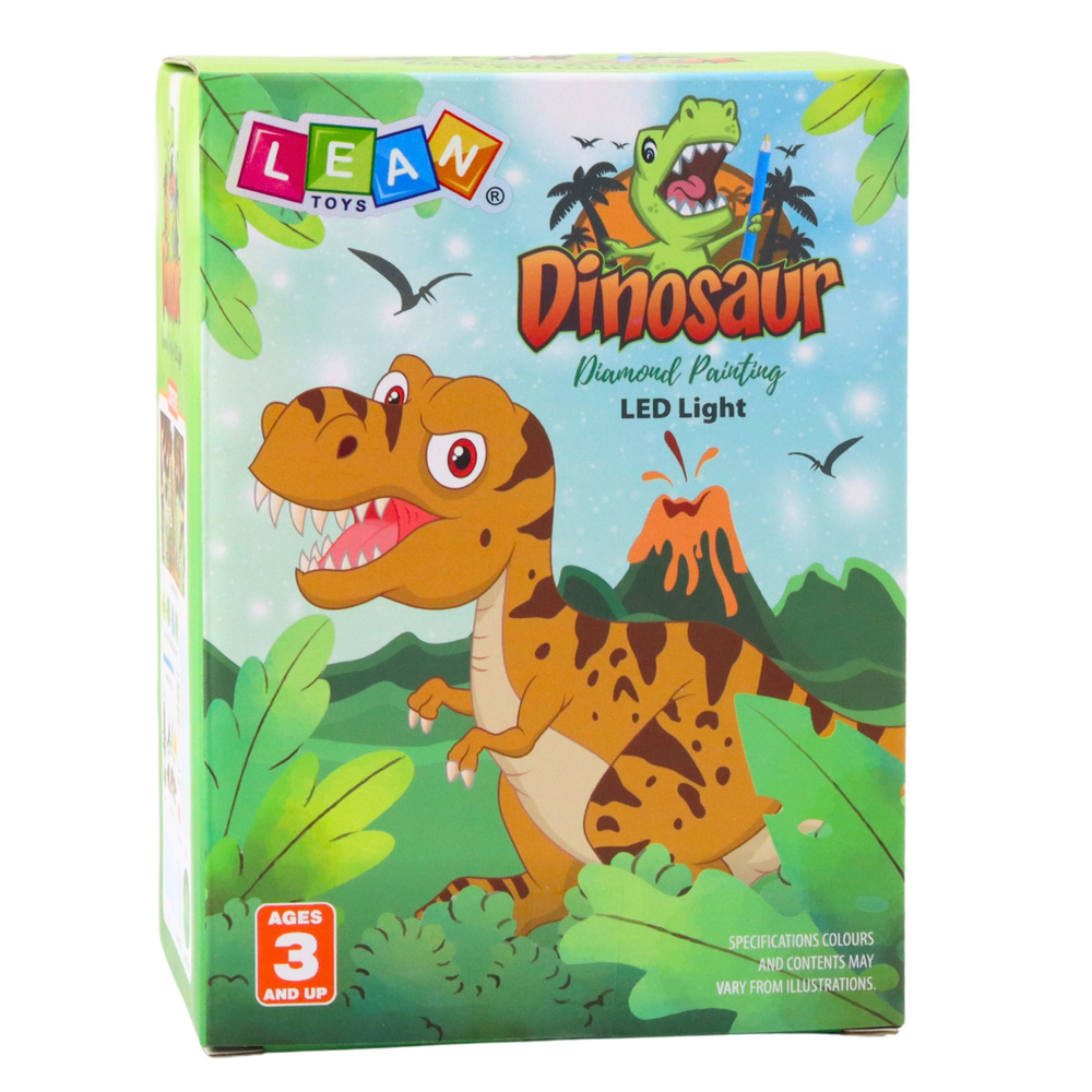 Vaikiška led lempa su dinozaurais ir nuotoliniu valdymu