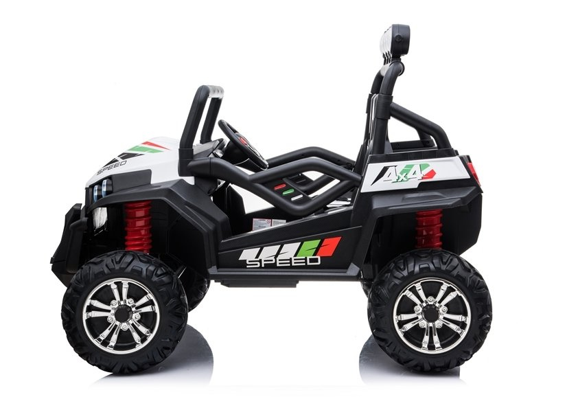 Vaikiškas elektromobilis bagis s2588, baltas