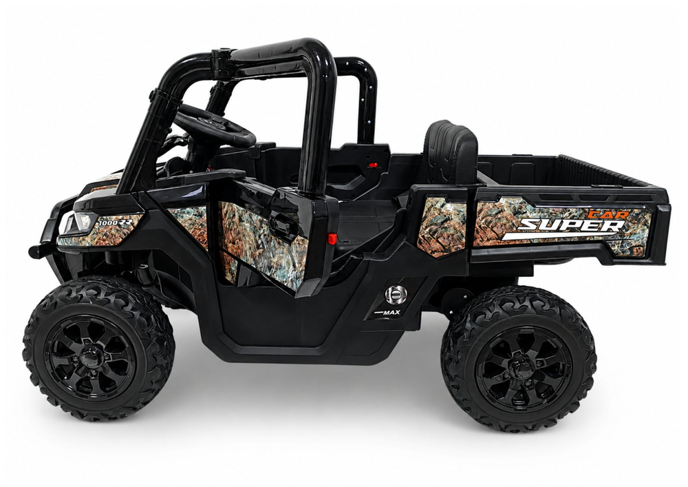 Akumuliatorinis 4x4 automobilis juodas 3