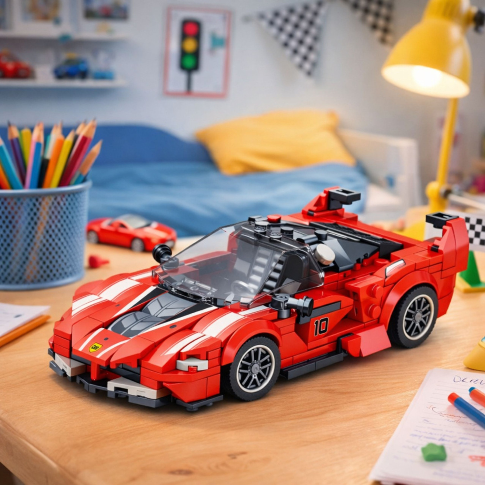 Konstruktorius FXX K Lenktyninis Automobilis 360 detalių 3