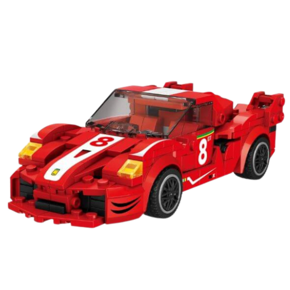 Konstruktorius automobilis robotukas 2in1 341 dalių