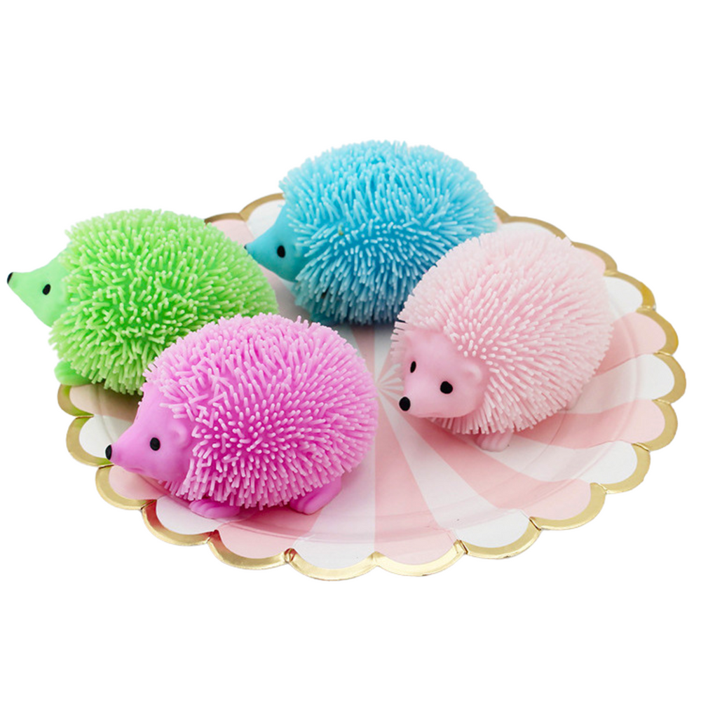 Minkomas žaislas ežiukas su led šviesele, 8 x 6 cm