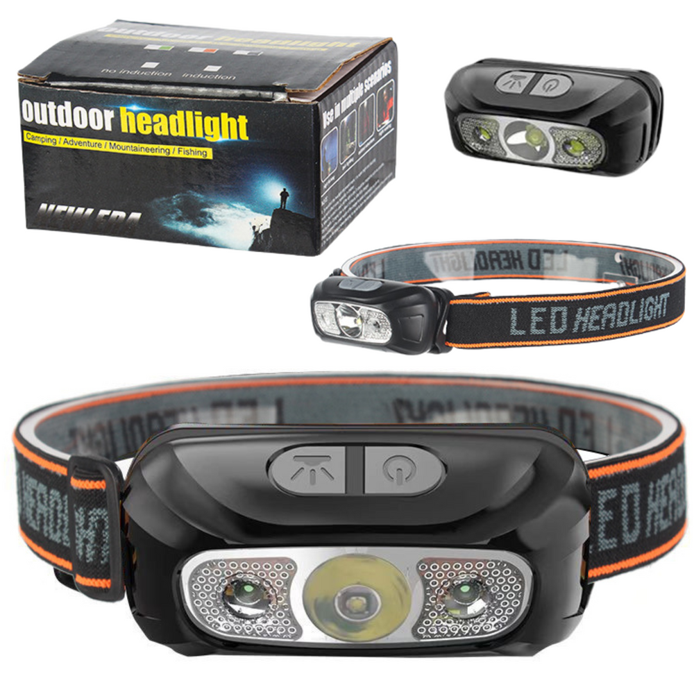 Led žibintuvėlis su 6 apšvietimo režimais, atsparus vandeniui