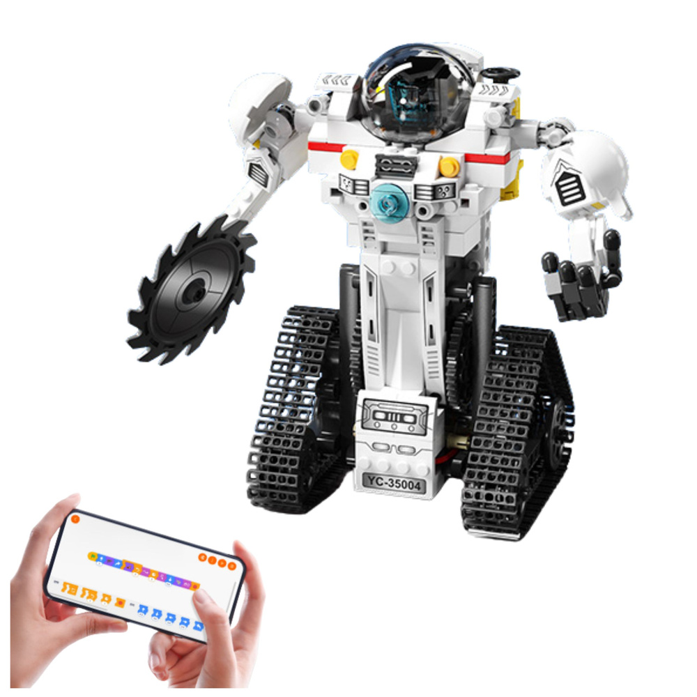 Konstruktorius „3-in-1 kosmoso robotas ir roveris“ su rc valdymu, 408 dalys 1
