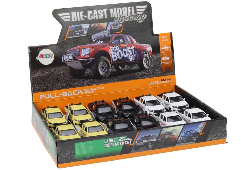 Visureigis automobilis die-cast model, įvairių spalvų