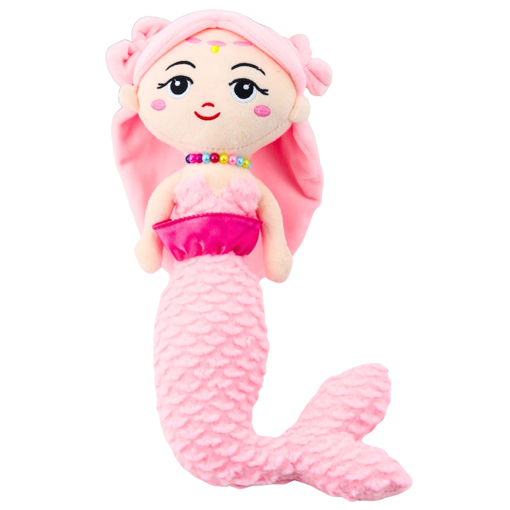 Minkšta undinėlė su karoliukais 32 cm