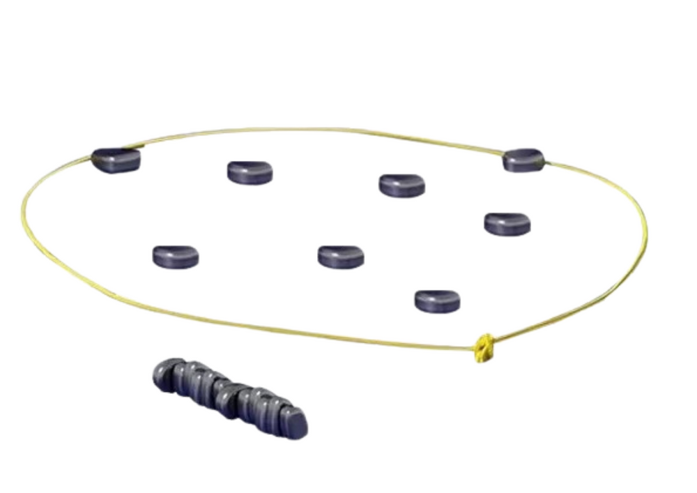 Strateginis stalo žaidimas su magnetiniais akmenimis