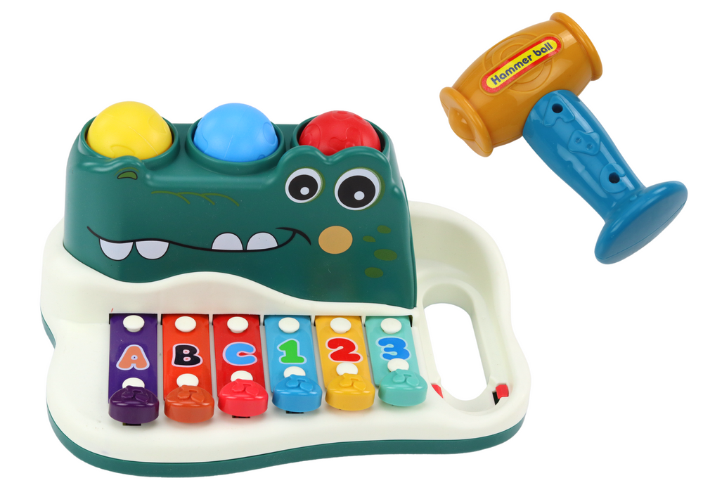 Cimbolai Krokodilas su priedais Lean Toys, 5 d.