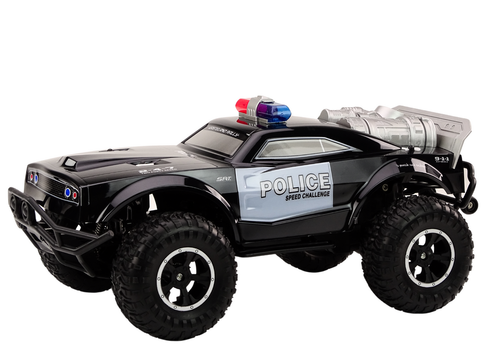 Nuotoliniu būdu valdomas automobilis off-road remote controlled police car rc 1:8