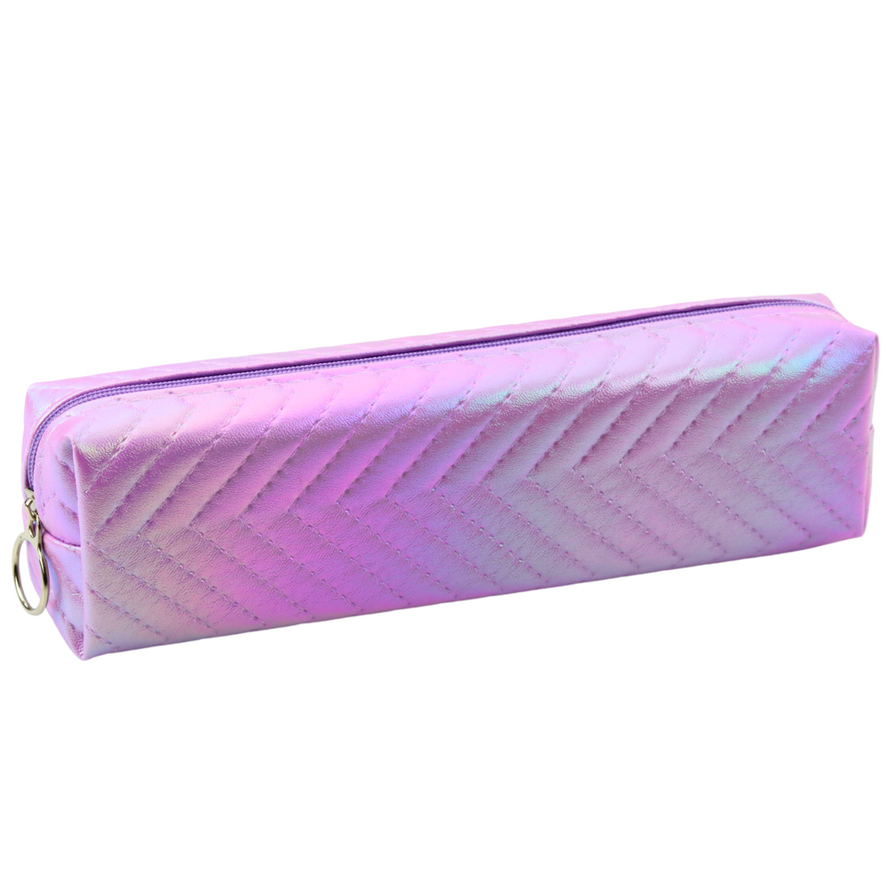 Penalas mokyklinis holografinis herringbone raštu, 21x6 cm
