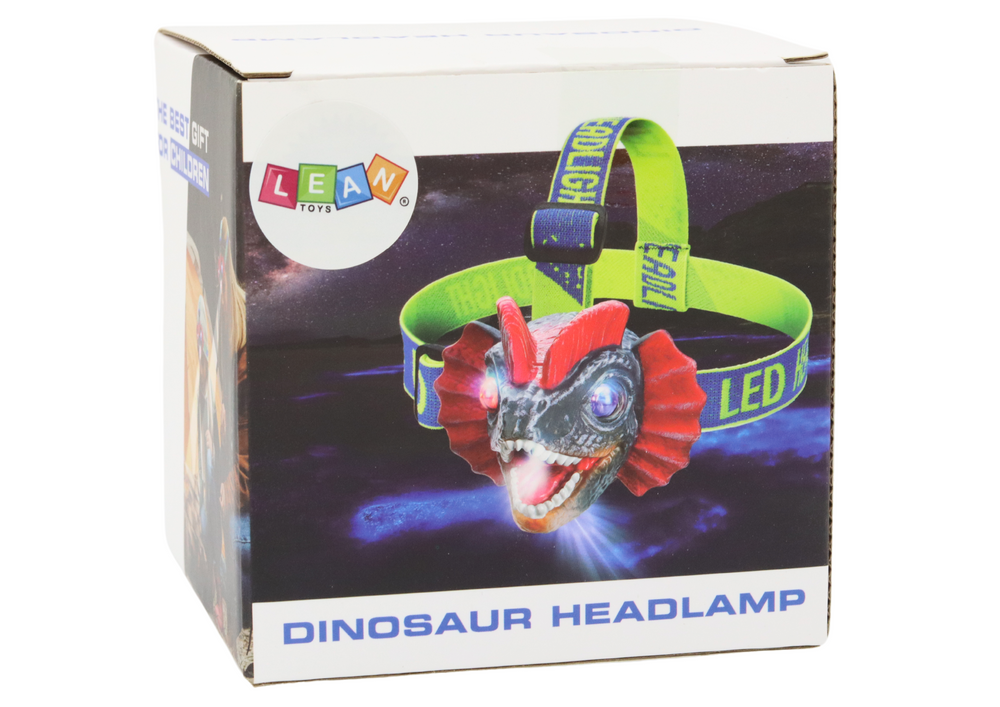 Dinozauro formos vaikiškas žibintuvėlis lean toys