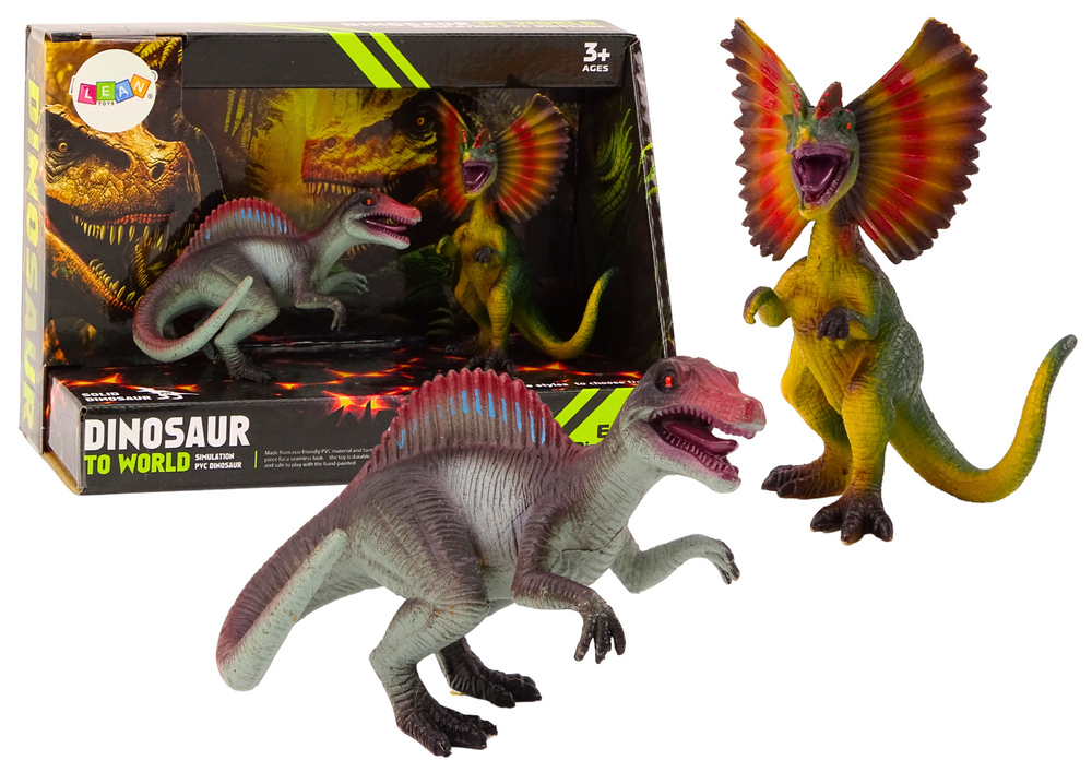 Dinozaurų figūrėlių rinkinys: spinozauras ir dilofosauras