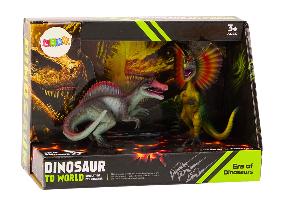 Dinozaurų figūrėlių rinkinys: spinozauras ir dilofosauras