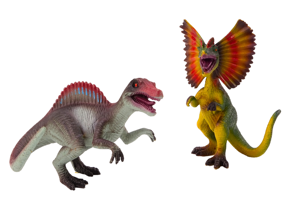 Dinozaurų figūrėlių rinkinys: spinozauras ir dilofosauras