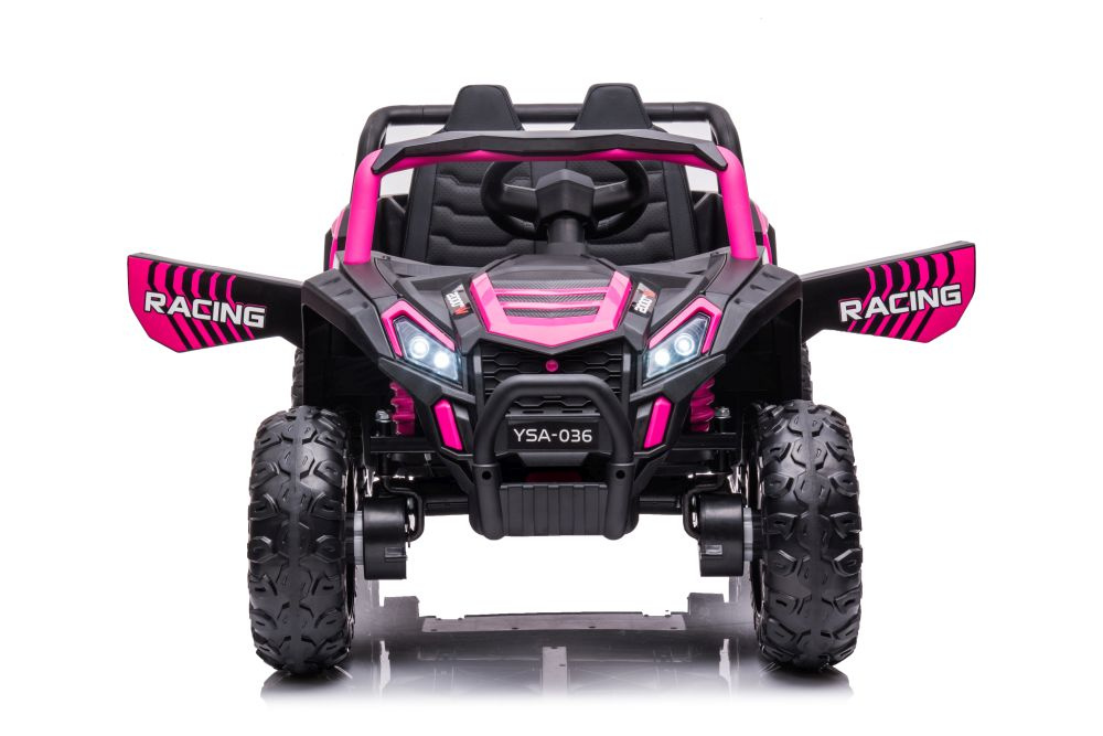 Akumuliatorinis automobilis vaikams ysa036 rožinis 4x4