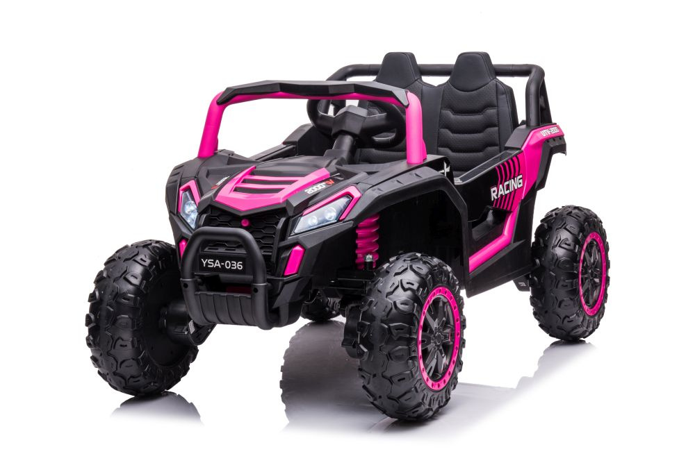 Akumuliatorinis automobilis vaikams ysa036 rožinis 4x4