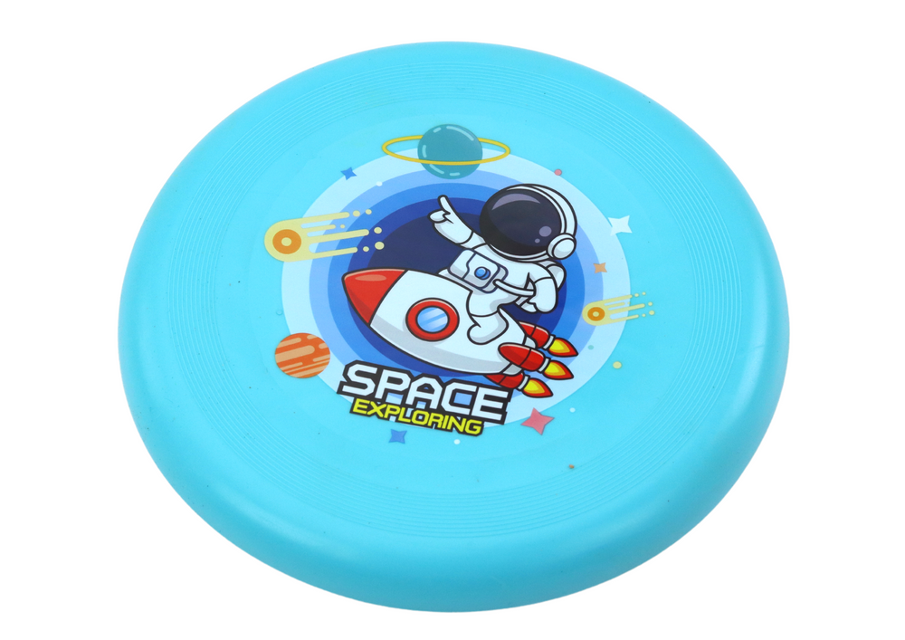 Mėlynas astronautų motyvo skraidantis diskas, 20 cm