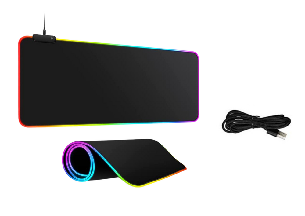 Led apšvietimo žaidimų pelės kilimėlis 30x80cm