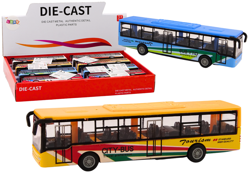 Miesto autobusas, 15 cm, metalinis
