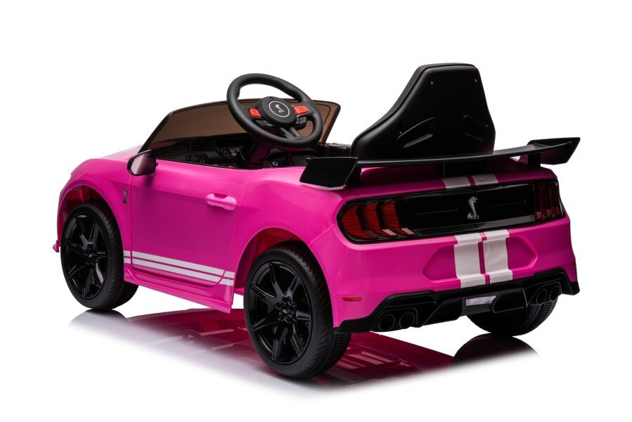 Akumuliatorinis automobilis ford mustang gt500 shelby rožinis