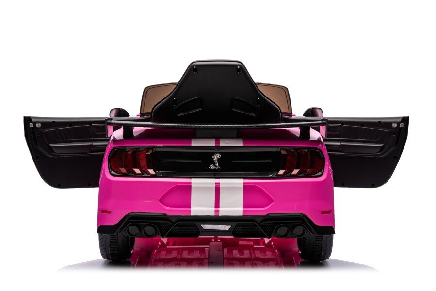 Akumuliatorinis automobilis ford mustang gt500 shelby rožinis