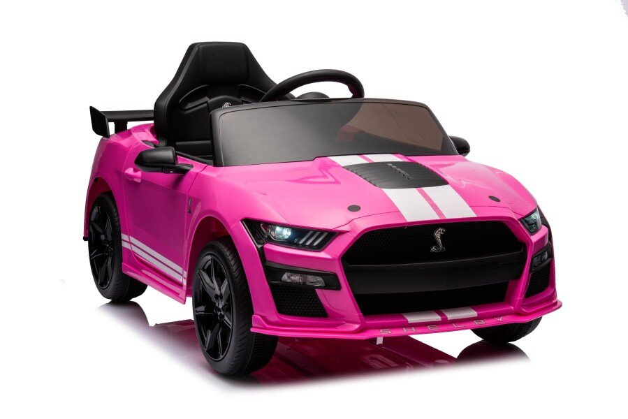 Akumuliatorinis automobilis ford mustang gt500 shelby rožinis