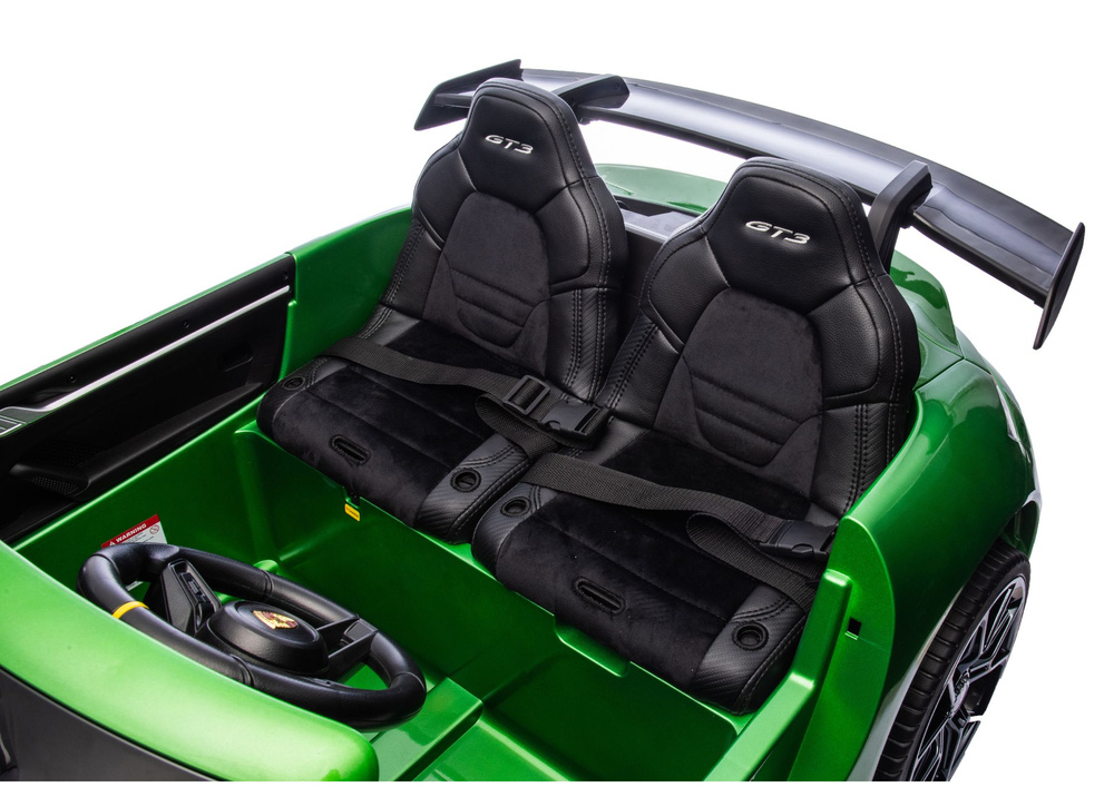 Vaikiškas elektromobilis porsche gt3 dk-p911, žalias