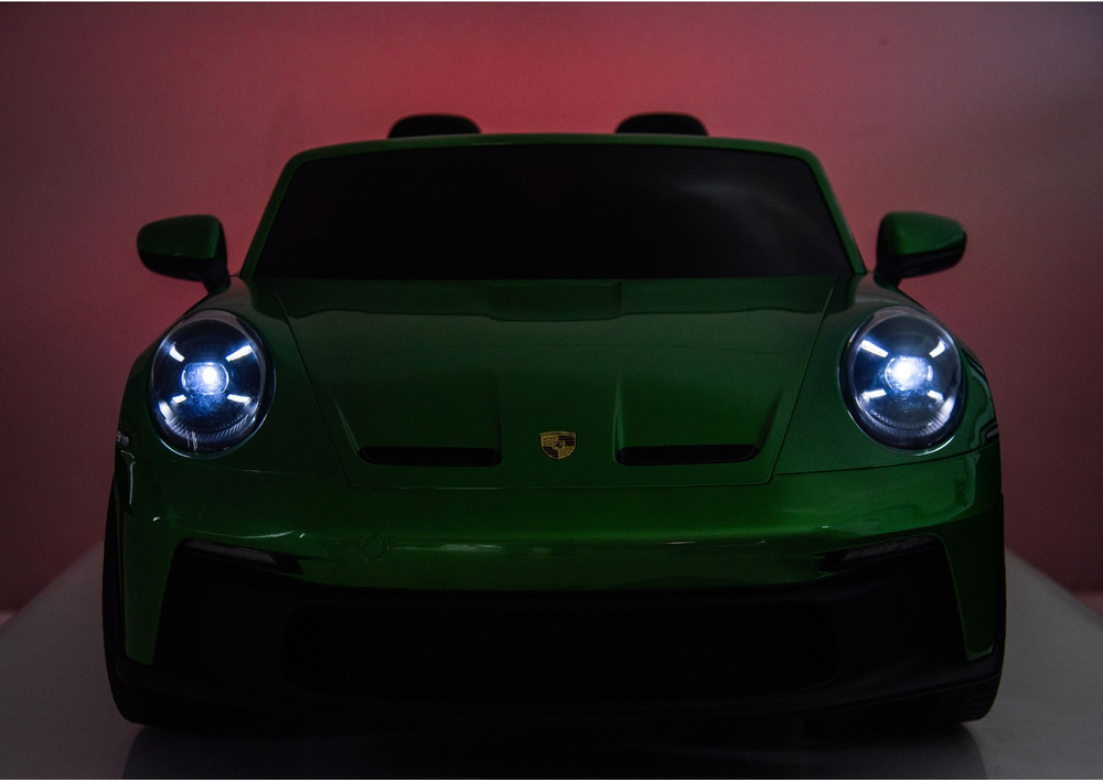 Vaikiškas elektromobilis porsche gt3 dk-p911, žalias